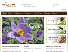 Tablet Screenshot of millgroveperennials.ca